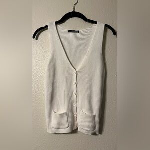 Brandy Melville Button Up Knit Top (Size Small)
